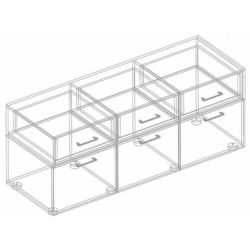 Тумба ТВ 1700, МС "Анита", (Винтерберг/Рейн бронза)