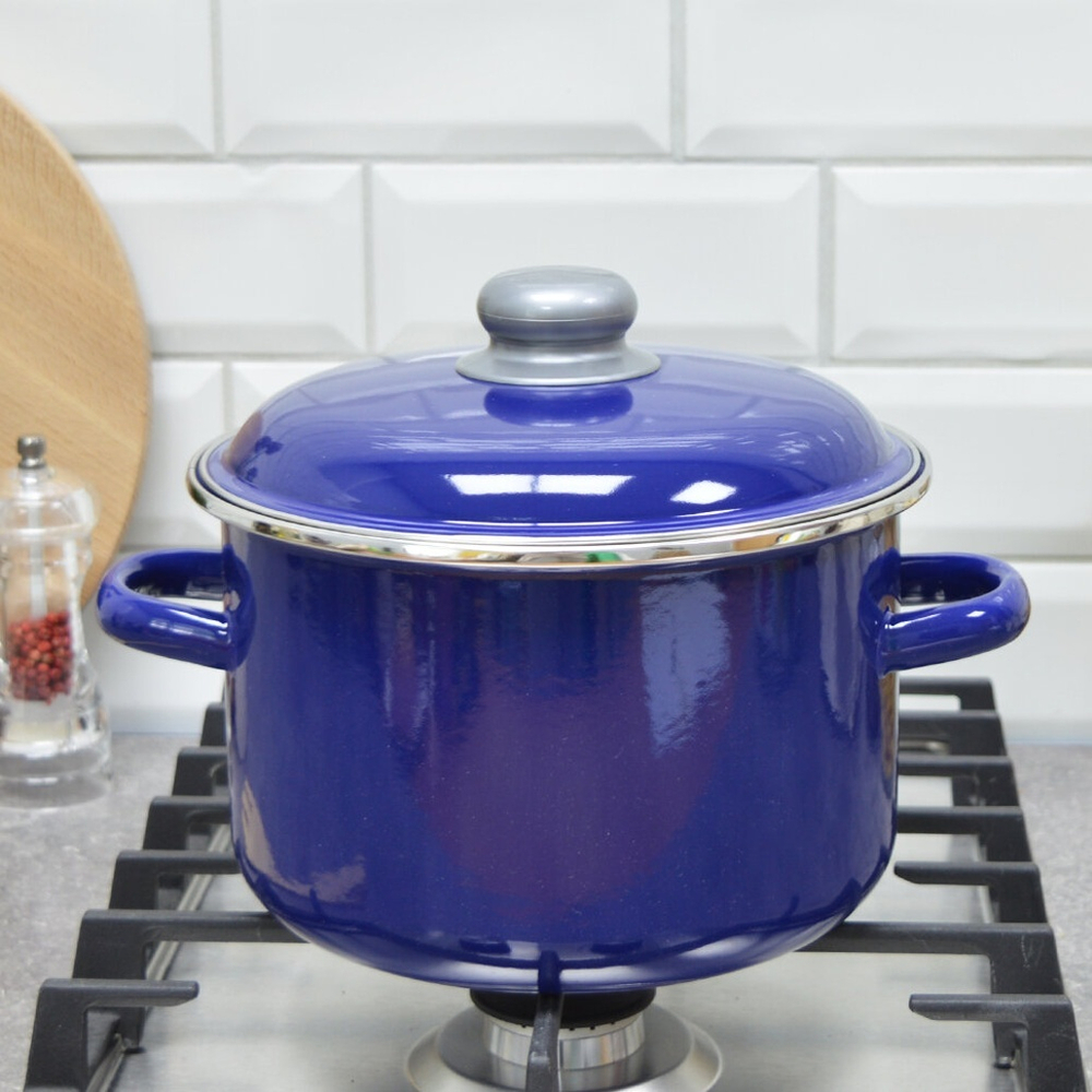 Кастрюля 4л "Сапфир" синяя