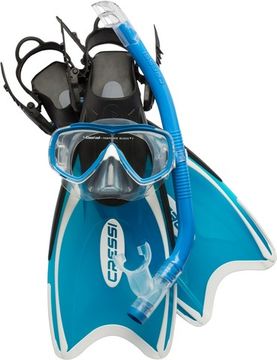 Набор для снорклинга детский Cressi Mini Palau Bag синий