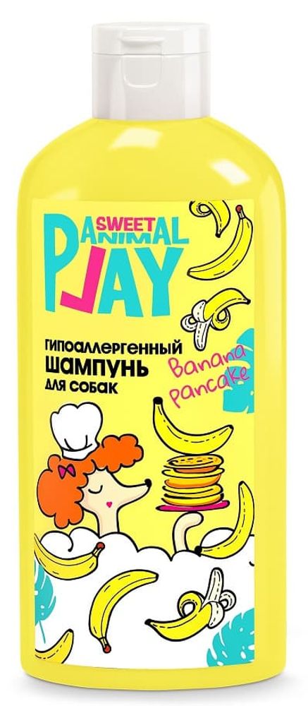 Animal Play SWEET: шампунь Банановый панкейк Гипоаллергенный для собак, 300мл AP05-00970