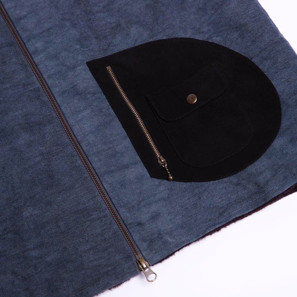 Жилет Canvas Alpaca with chain stitch