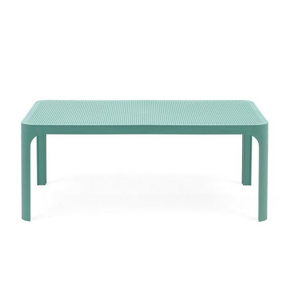 Мятный пластиковый журнальный столик Net Table 100х40 см | Nardi | Италия