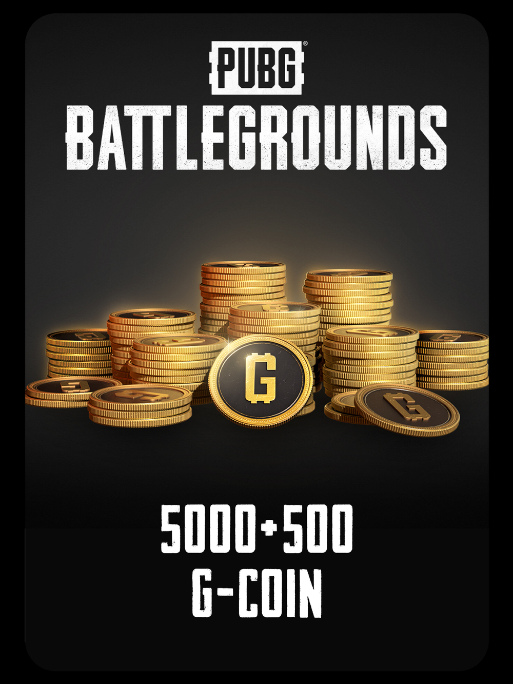 Игровая валюта PUBG: Battlegrounds - 5000 + 500 G-Coin [Цифровая версия] (для ПК, цифровой код доступа)