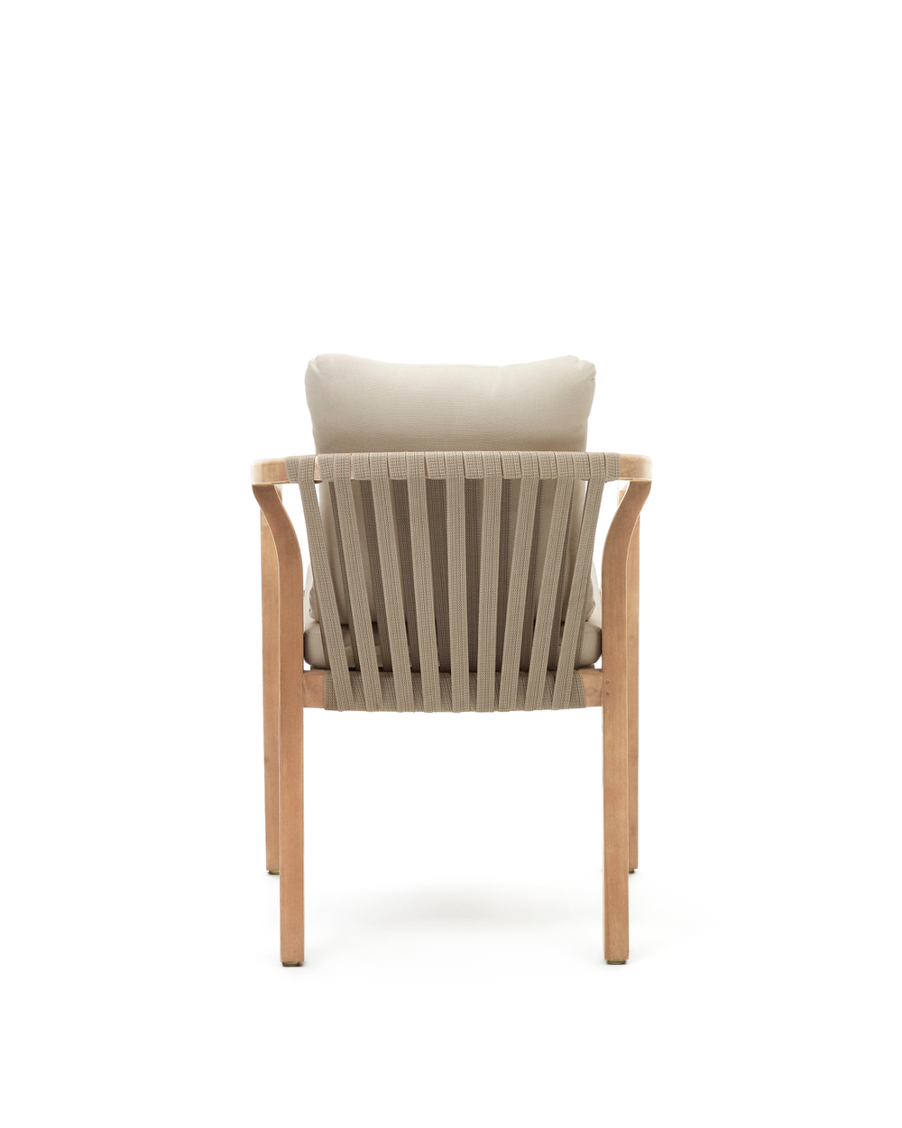 Malaret Стул из массива эвкалипта и белого шнура