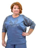 Туника комбинированная Весенний ручей