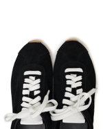 Кеды из натуральной замши черный