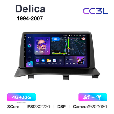 Teyes CC3L 9"для Mitsubishi Delica 1994-2007