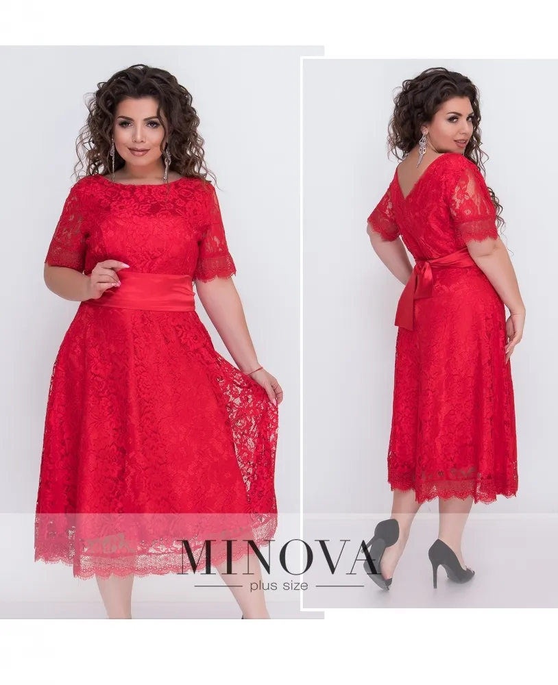 Платье 17-17-красный Minova