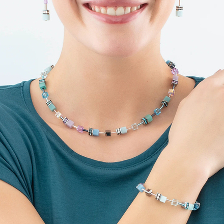 Колье Coeur de Lion Aqua-Lilac 2838/10-2026