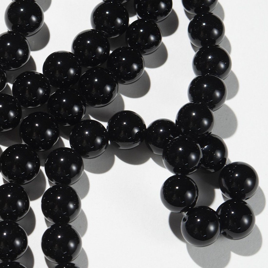 Черный агат тонированный натуральный, бусины в форме шара, 12,2мм