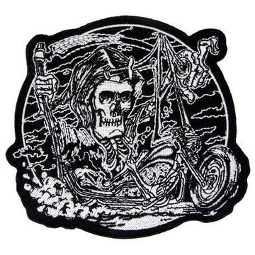 Нашивка Смерть на мотоцикле