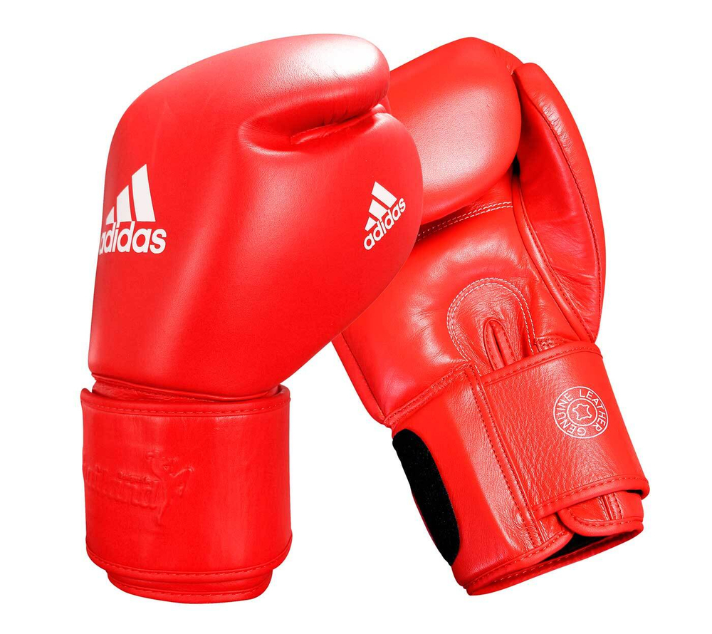 Перчатки боксерские Muay Thai Gloves 300 красно-белые adiTP300