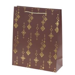 GAEM Пакет подарочный M (бумага 210г/м2, блок микс 12шт), L26 W10 H32 см, 4в.