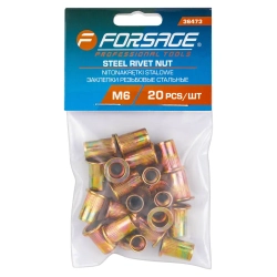 Заклепки резьбовые стальные 20шт. Forsage F-36473