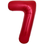 Шар фольгированный Цифра 7 101 см (Красный)