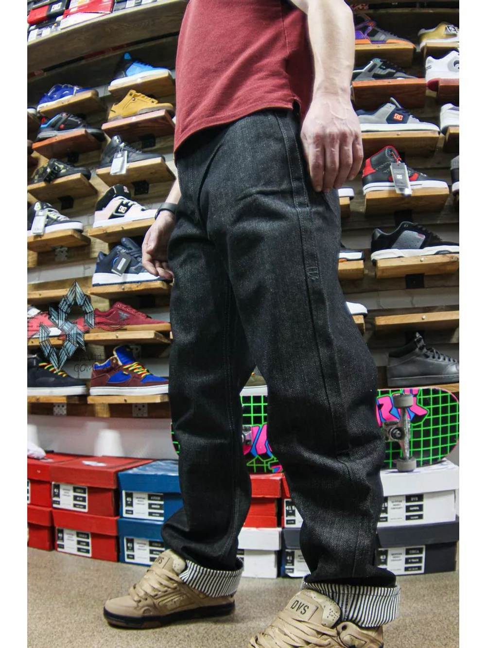 Джинсы прямые широкие трубы от Savitar Shoes Company