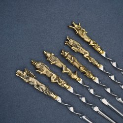 Подарочный набор шампуров "Лесная фауна"