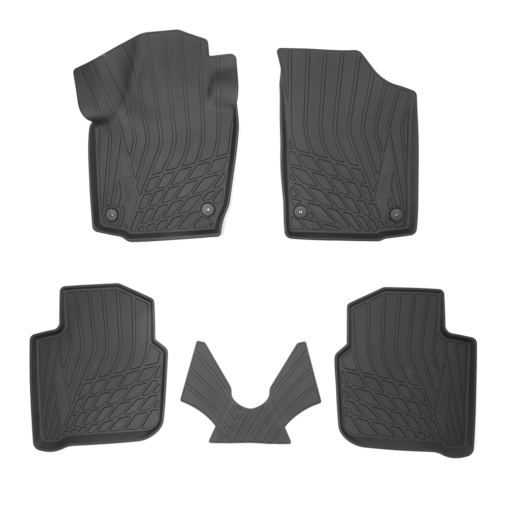 Ковры в салон Norplast/Unidec для Seat Toledo IV в кузове NH (2012-2019), Черный, арт.NPA11-C81-650-3