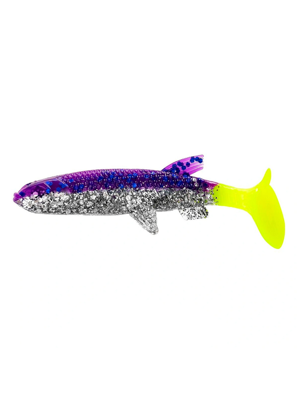 Виброхвост Helios Nelma 3,15"/8 см Dark Star LT 6шт. (HS-26-053)