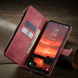 Многофункциональный чехол-кошелек CaseMe 3 in 1 Matte Wallet для Samsung Galaxy S25 FE