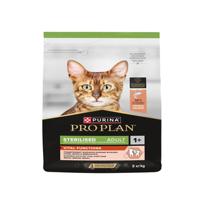 Сухой корм Pro Plan Sterilised VITAL FUNCTIONS для стерилизованных кошек для поддержания функций почек, мозга и иммунитета с лососем