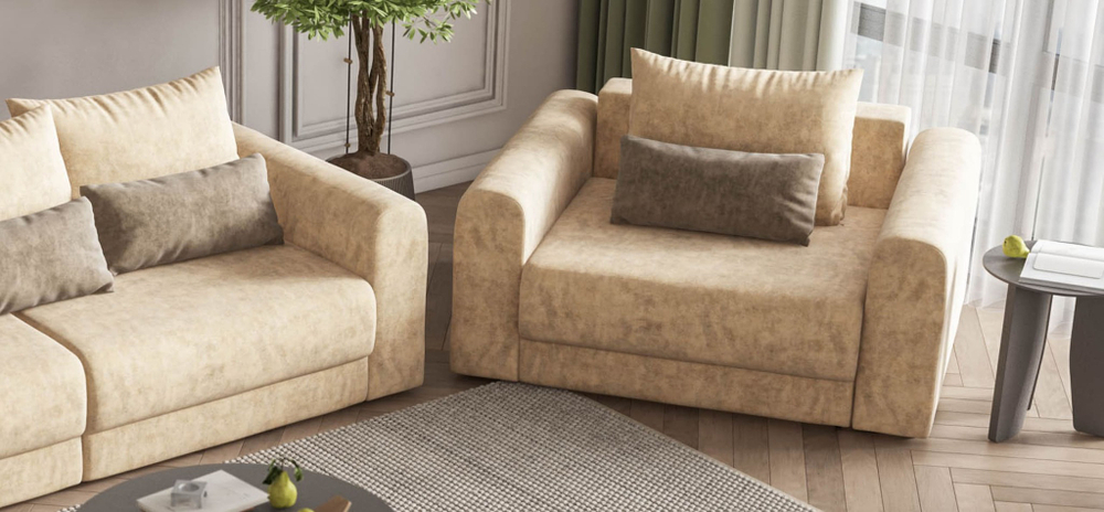 Кресло РИЧМОНД MODOOL Велюр Royal шампань