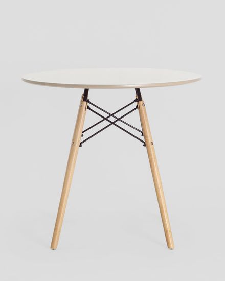 Стол DSW D80 бежевый