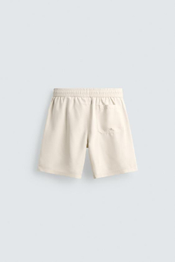 ZARA ДЛИННЫЕ ПЛАВКИ ИЗ МЯГКОЙ ТКАНИ, ЭКРЮ