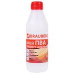 Клей ПВА BRAUBERG, 0,5 кг, универсальный (бумага, картон, дерево), 600982