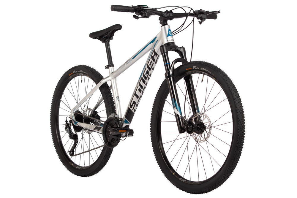 Велосипед 27.5" STINGER RELOAD STD 45 р.16" серебряный