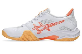 Женские кроссовки для бадминтона/сквоша Asics Blade FF 2 - white/vivid coral