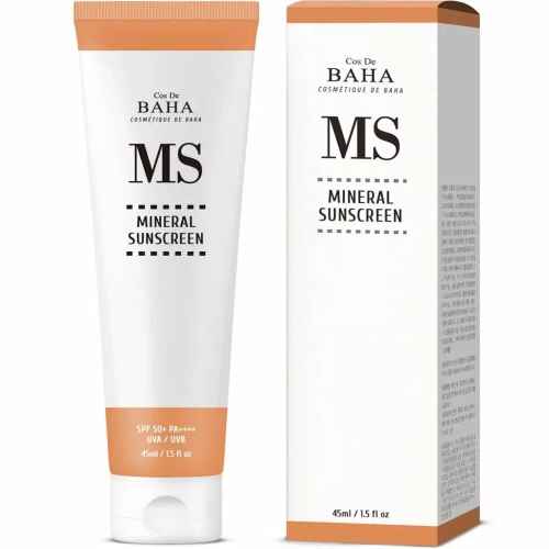 Cos De BAHA Солнцезащитный крем - Mineral Sunscreen (MS) ,45мл