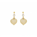 Серьги листья Ester Bijoux Тополь OR924-S BW