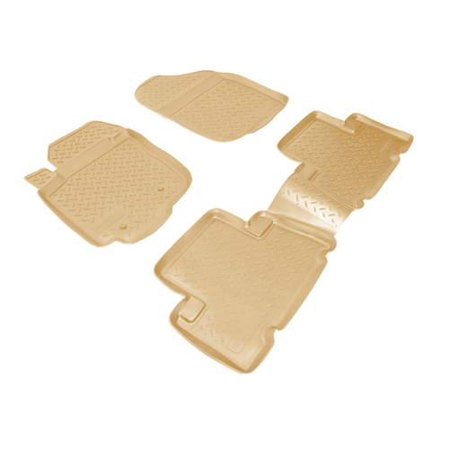 Ковры в салон Norplast/Unidec для Toyota RAV4 в кузове A2,XA3 (2005-2009), Бежевый, арт.NPL-Po-88-44-B