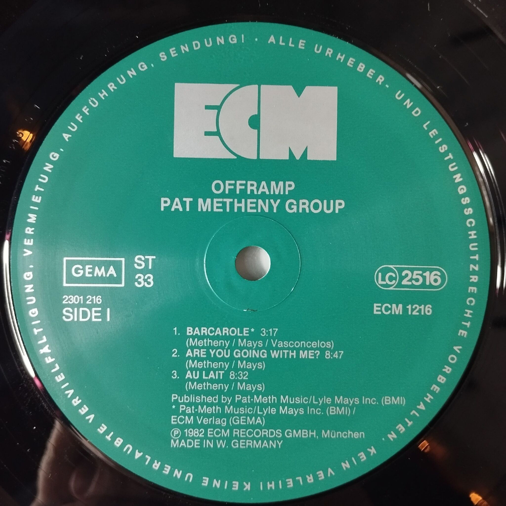 Винтажная виниловая пластинка LP Pat Metheny Group Offramp (Germany 1982) ECM Records