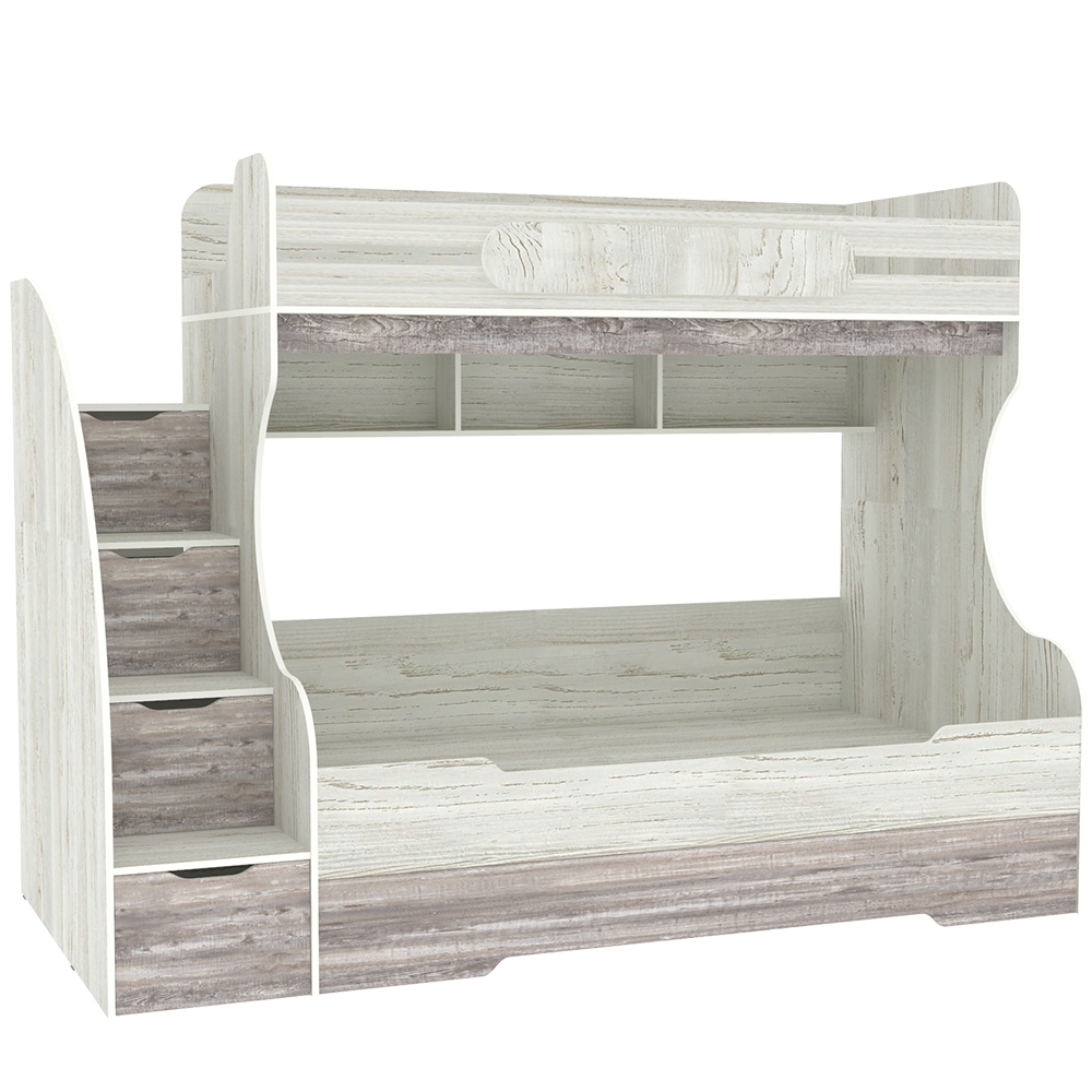 Трехъярусная кровать КарИВи БИГ Винтерберг Бетон