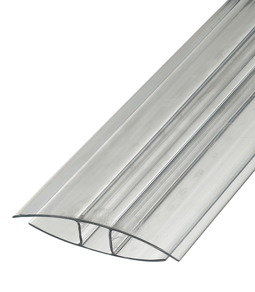 Н-Профиль соединительный 4-6мм 6м прозрачный (поликарбоната)