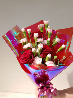 Летний солнечный букет с танацетумом и ароматными пионами Сара Бернард (С0034)