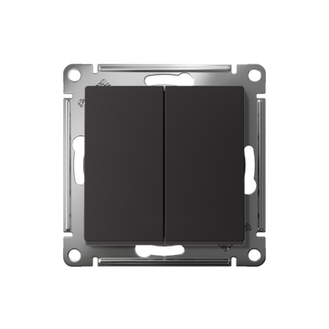 Переключатель проходной 2-кл. СП AtlasDesign 10А IP20 (сх. 6/2) 10AX механизм карбон SE ATN001065