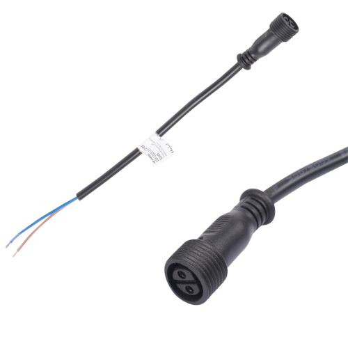 UCX-LD2/L52-0.25M DC24V BLACK Провод 25 см для подключения прожекторов линейных 24V серии L52, L53 к блоку питания. Разъем мама. TM Uniel