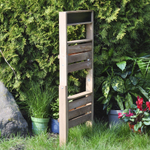 Подставка для цветов, 35х30х71, Флорэль, этажерка, напольное, на подоконник, полка, из массива дерева, коричневый, Dipriz