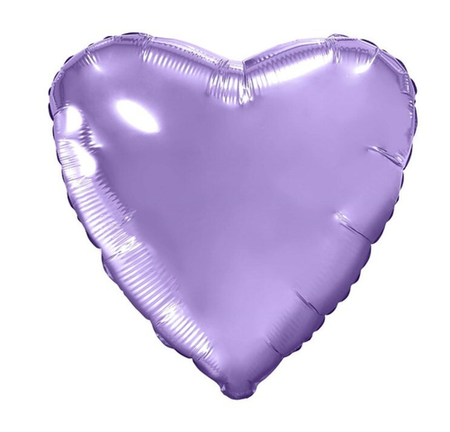 Шар сердце Сиреневый