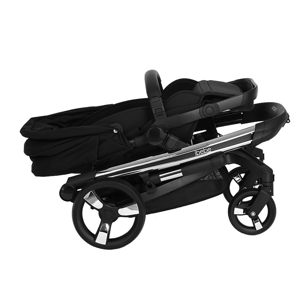 Коляска Ibebe I-Stop 2 в 1 IS 15 Black/Black