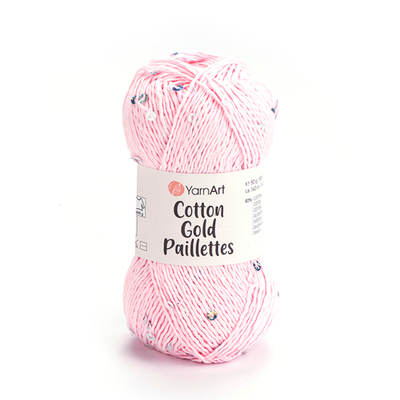 Пряжа YarnArt Cotton Gold Paillettes
