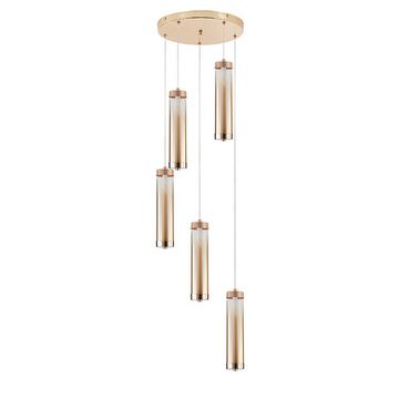 Подвесной светильник 23W 4000K V000151L 11061/5P Gold золотой Rilucente Indigo