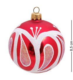 Элита НФШ-1219/1 Набор ел.украшений Шар 2шт «Вьюга» 85 мм