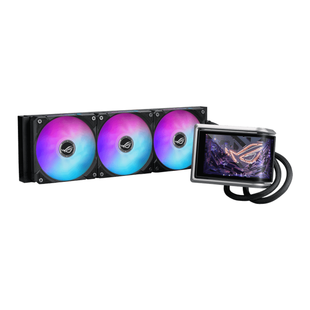 Водяное охлаждение CPU Asus ROG RYUO IV 360 ARGB, 3x120mm Liquid CPU Cooler, AMOLED-display, Black