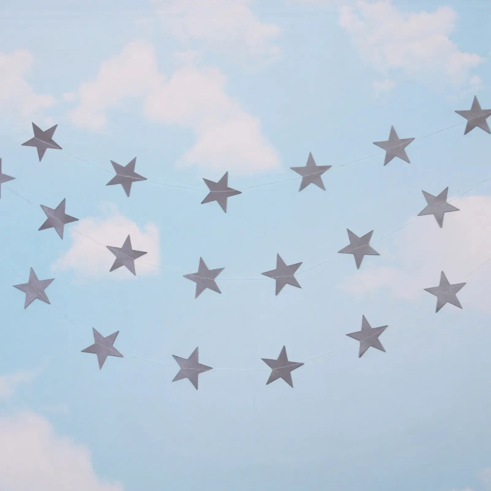 Растяжка «Звездное небо» 4 м, серебро