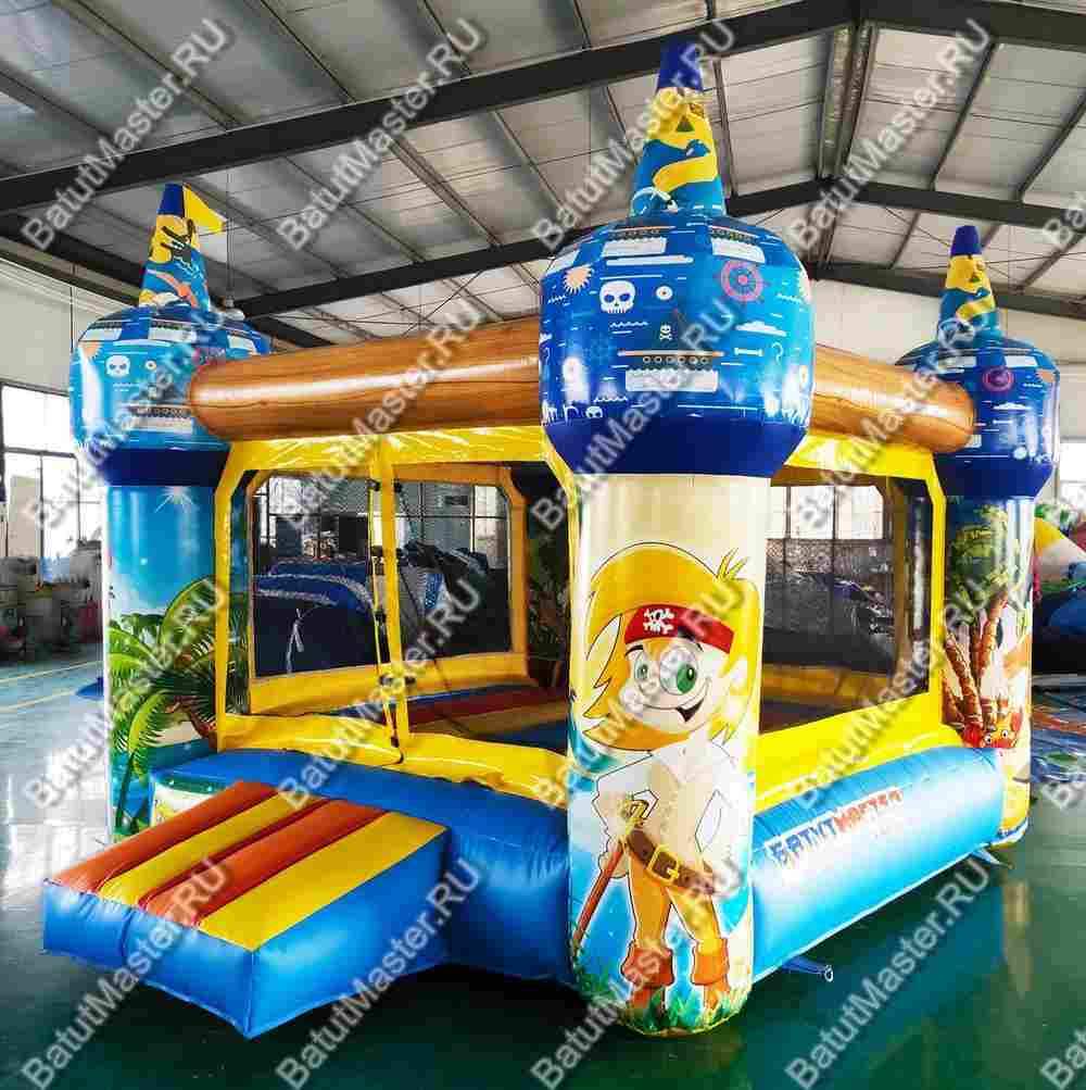 Детский надувной батут "Пиратский остров"
