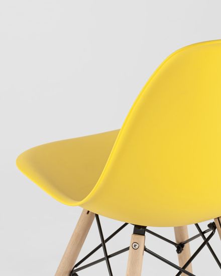 Стул Eames Style DSW желтый (разборный каркас)